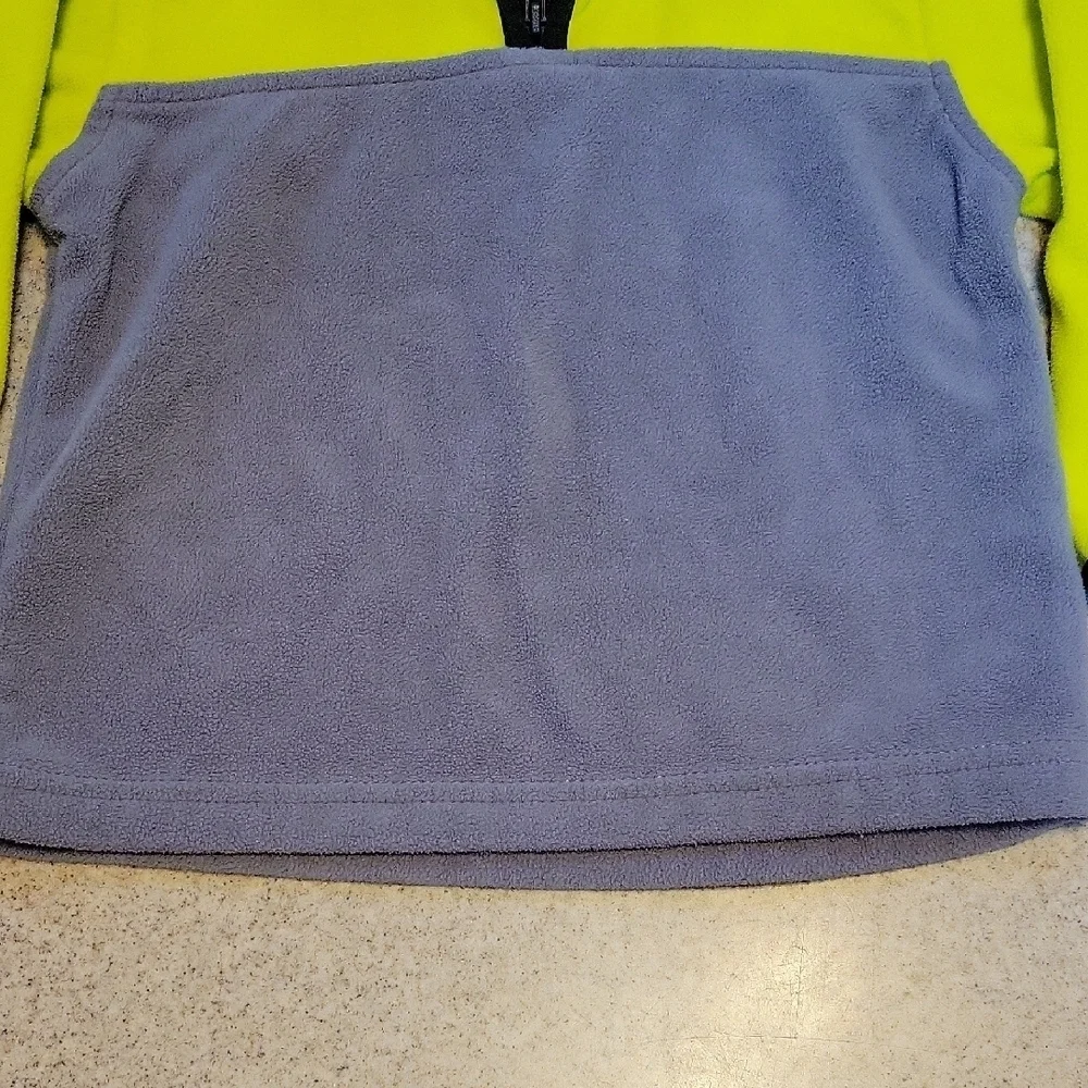 OshKosh B'gosh Neon Yellow and Gray Fleece Sweater Size 18 Months